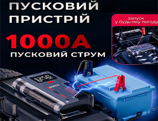 Інтернет Магазин Склад Акція Ціна Знижка: Пуско-зарядний пристрій для автомобіля