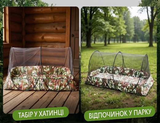Купити онлайн НОУ-ХАУ: Портативний москітний намет на 2 особи