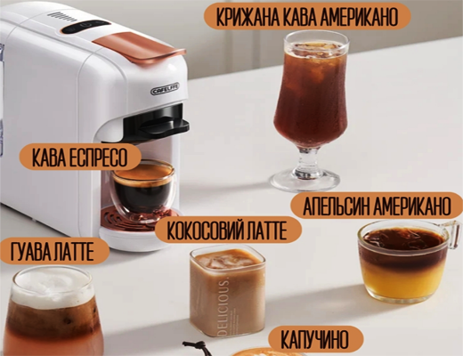Купити онлайн НОУ-ХАУ: Кавомашина 5в1 - кавоварка