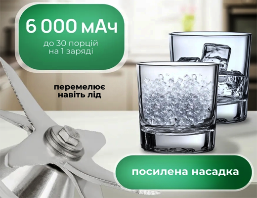 Інтернет Магазин Склад Акція Ціна Знижка: Портативний блендер для смузі