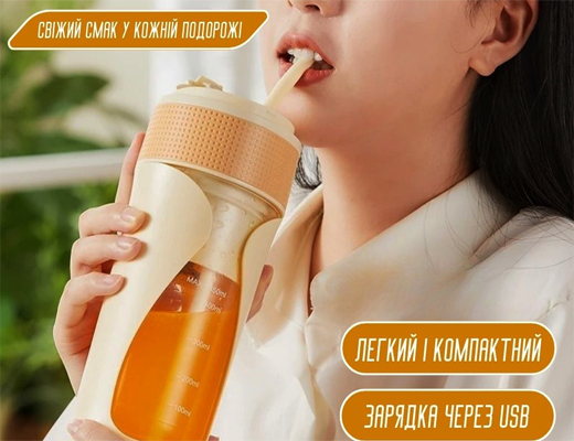 Купити онлайн НОУ-ХАУ: Портативний блендер-соковижималка