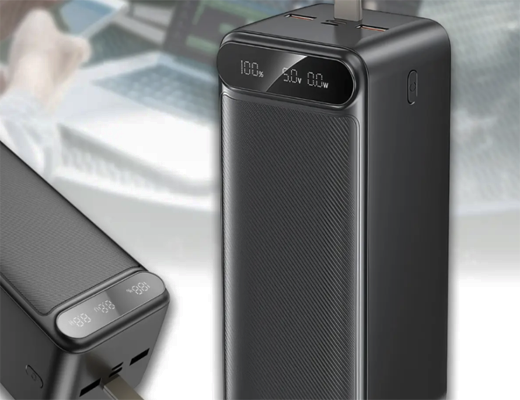 Зробити замовлення: PowerBank великої потужності 100000 mAh з дисплеєм та ліхтарем