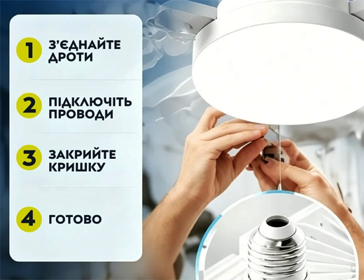 Купити онлайн: Стельовий вентилятор-люстра з пультом керування