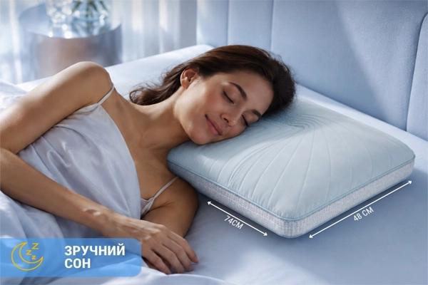 Охолоджуюча ортопедична подушка для сну купити онлайн замовити, інтернет магазин склад